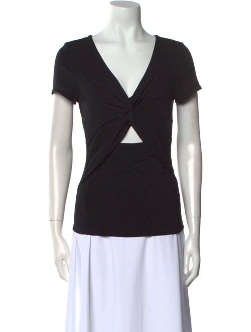 La Vie Rebecca Taylor V-Neck Short Sleeve Top