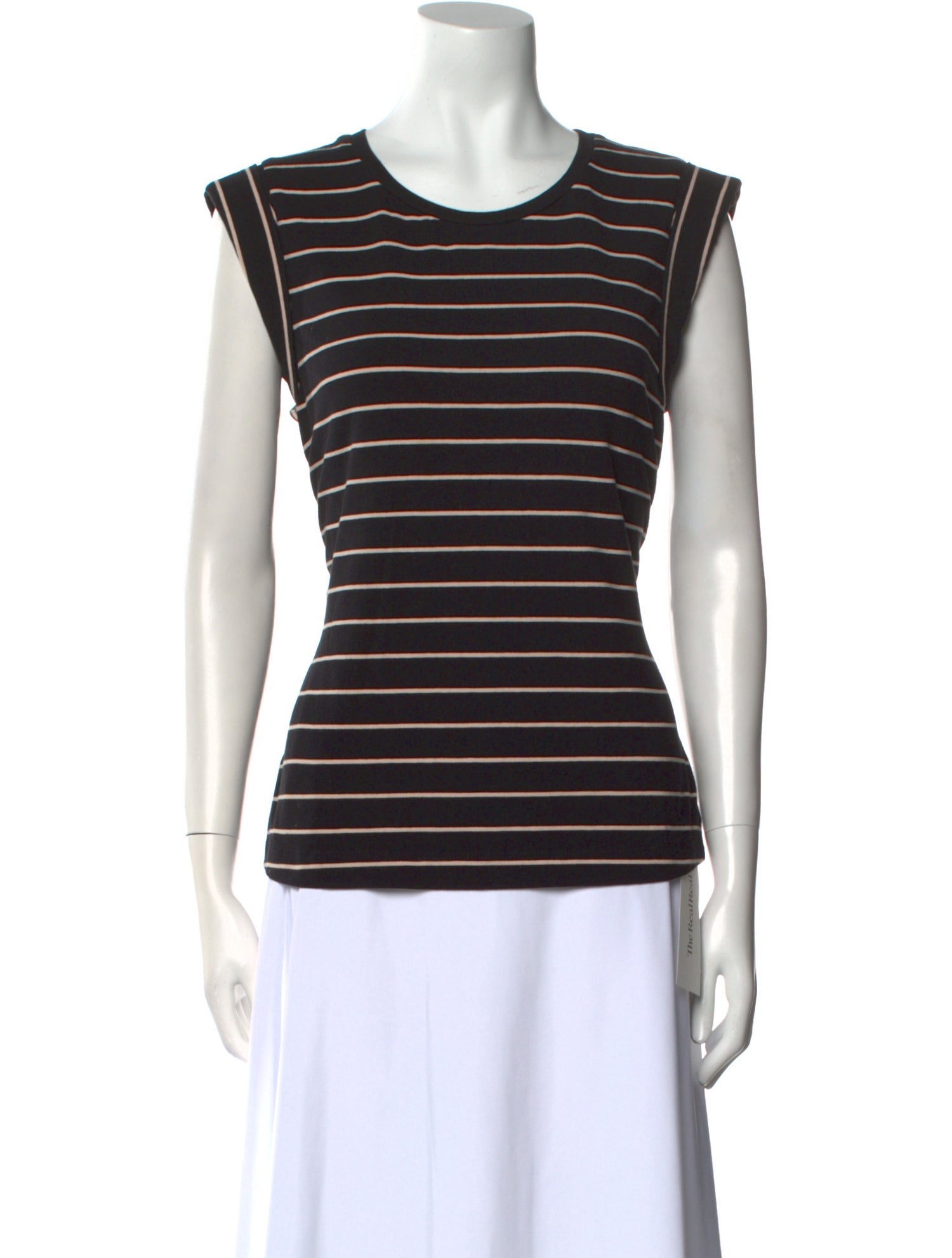 La Vie Rebecca Taylor Striped Scoop Neck T-Shirt w/ Tags