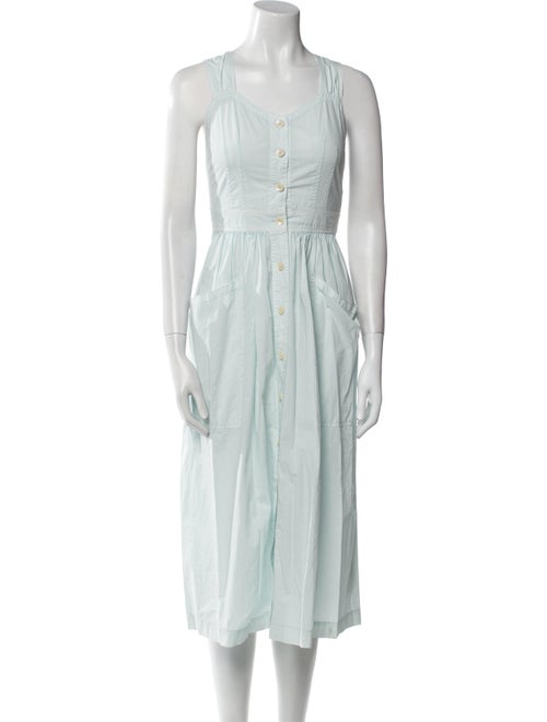 La Vie Rebecca Taylor Scoop Neck Midi Length Dress