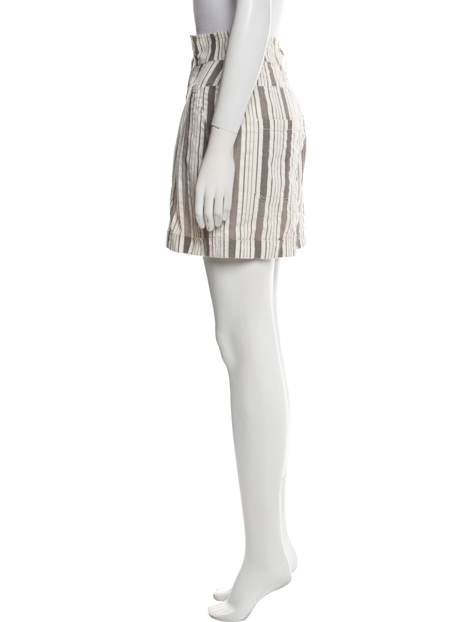 La Vie Rebecca Taylor Striped Knee-Length Shorts