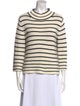 La Vie Rebecca Taylor Striped Turtleneck Sweater