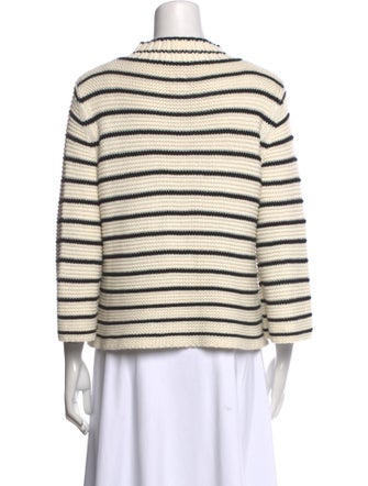 La Vie Rebecca Taylor Striped Turtleneck Sweater