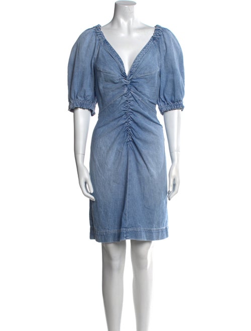 La Vie Rebecca Taylor V-Neck Knee-Length Dress