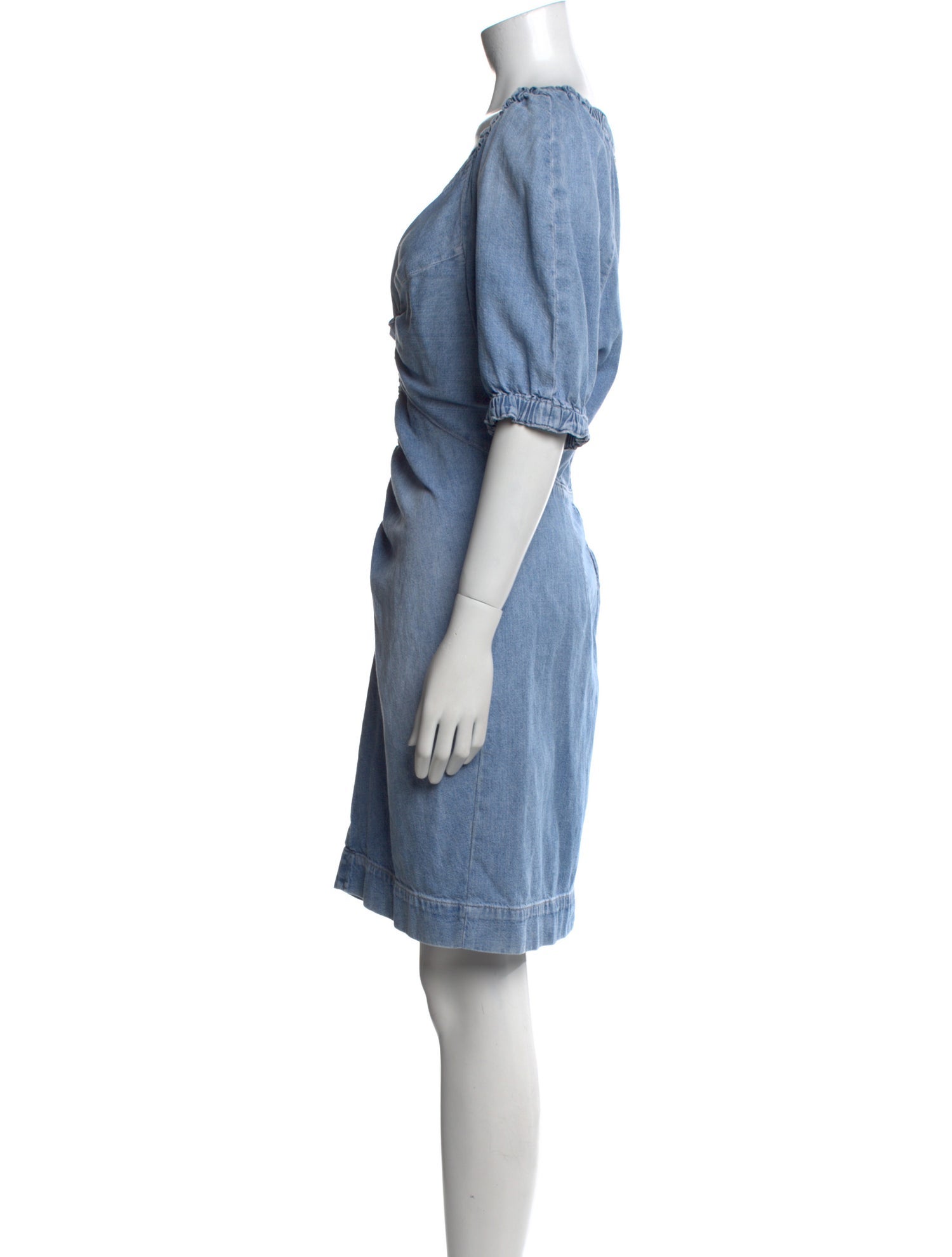 La Vie Rebecca Taylor V-Neck Knee-Length Dress