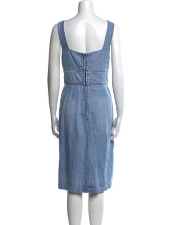 La Vie Rebecca Taylor Square Neckline Knee-Length Dress