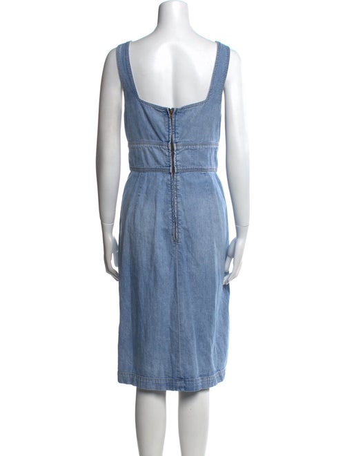 La Vie Rebecca Taylor Square Neckline Knee-Length Dress