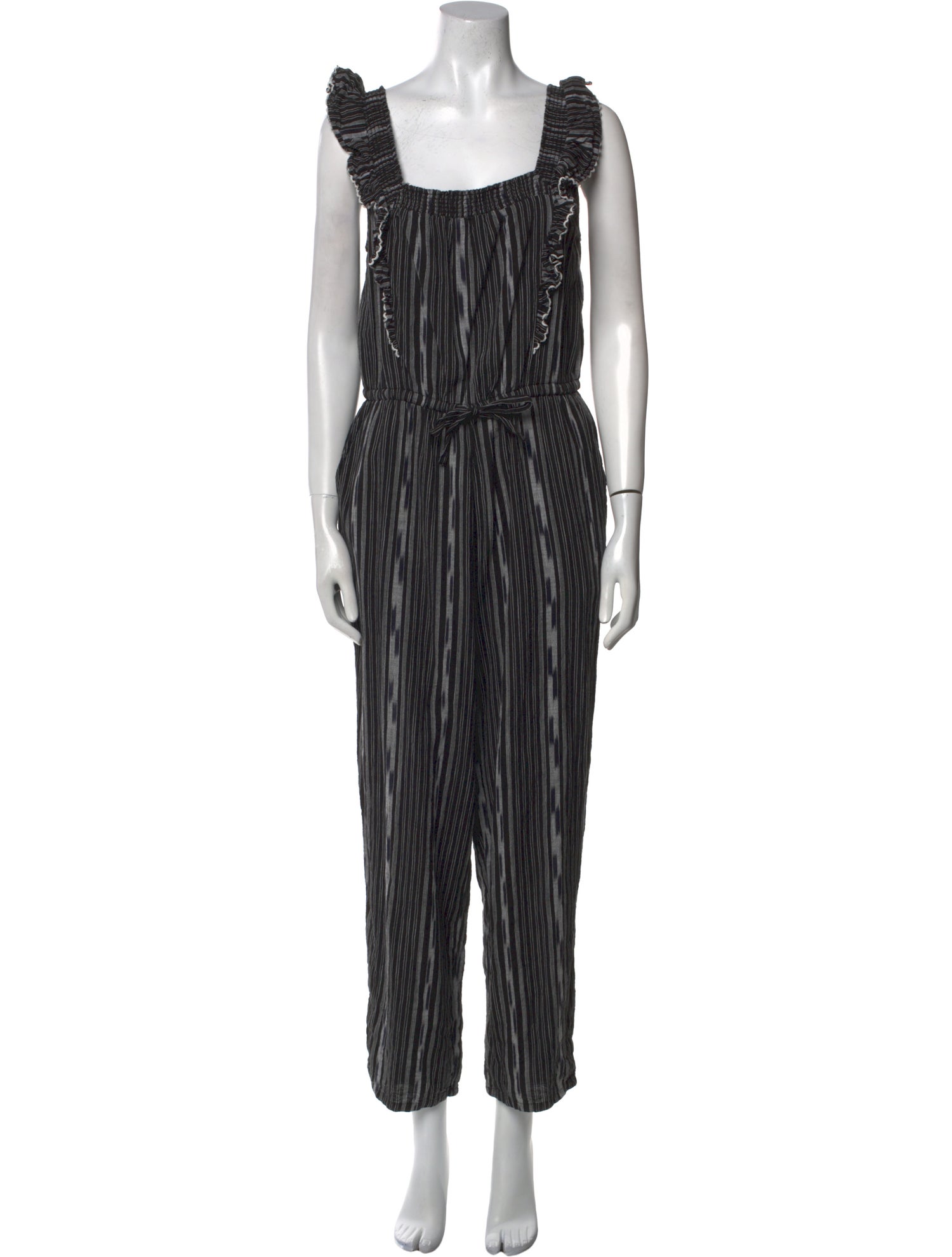 La Vie Rebecca Taylor Striped Scoop Neck Jumpsuit