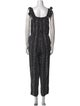 La Vie Rebecca Taylor Striped Scoop Neck Jumpsuit