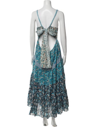 La Vie Rebecca Taylor Floral Print Long Dress