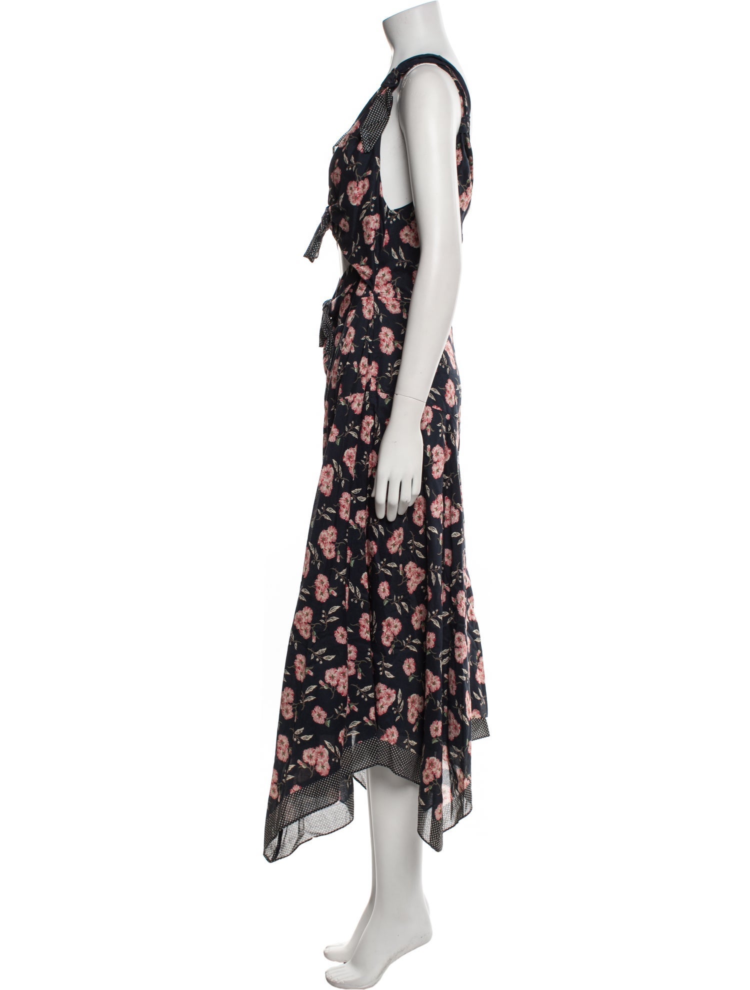 La Vie Rebecca Taylor Floral Print Long Dress w/ Tags