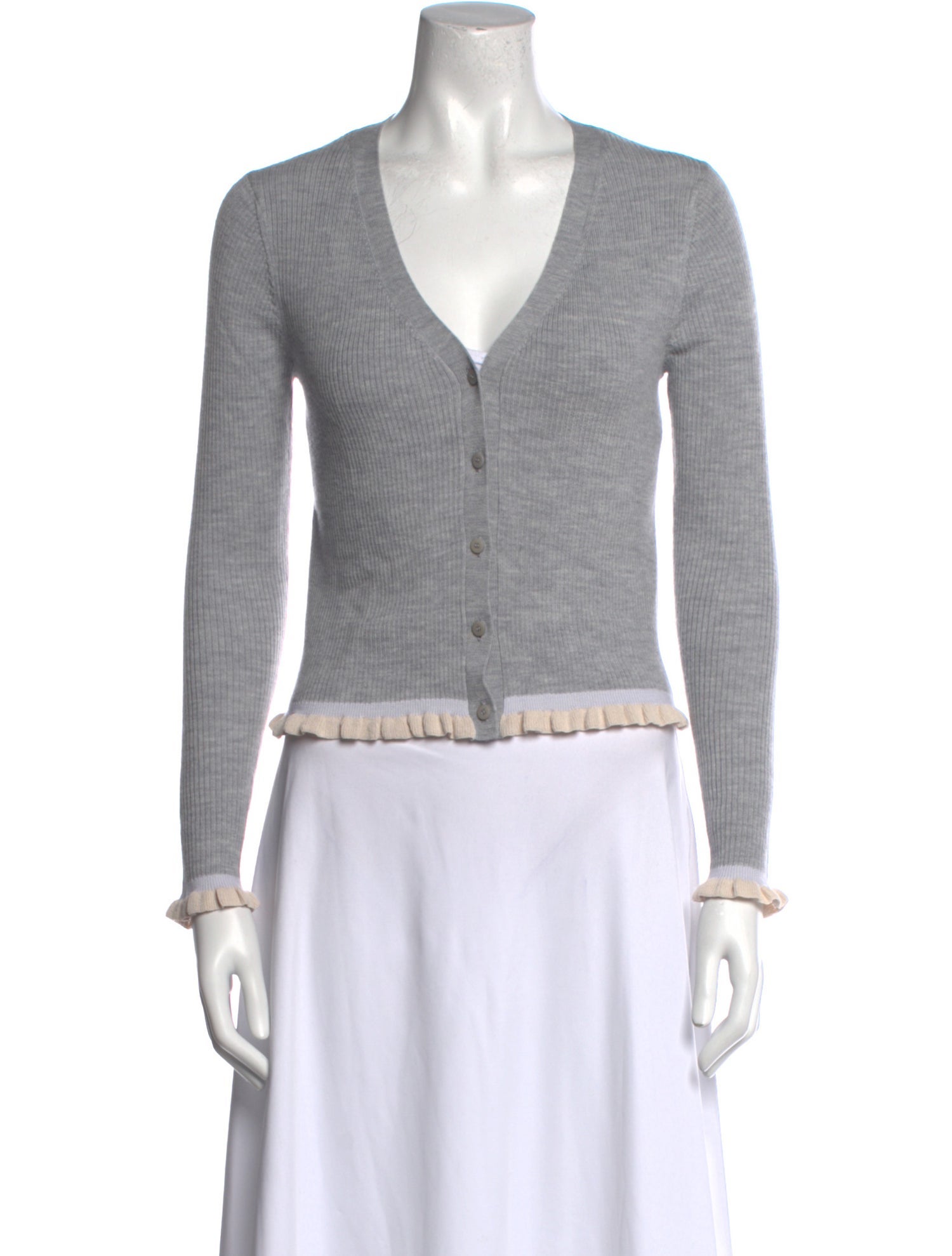 La Vie Rebecca Taylor Wool V-Neck Sweater