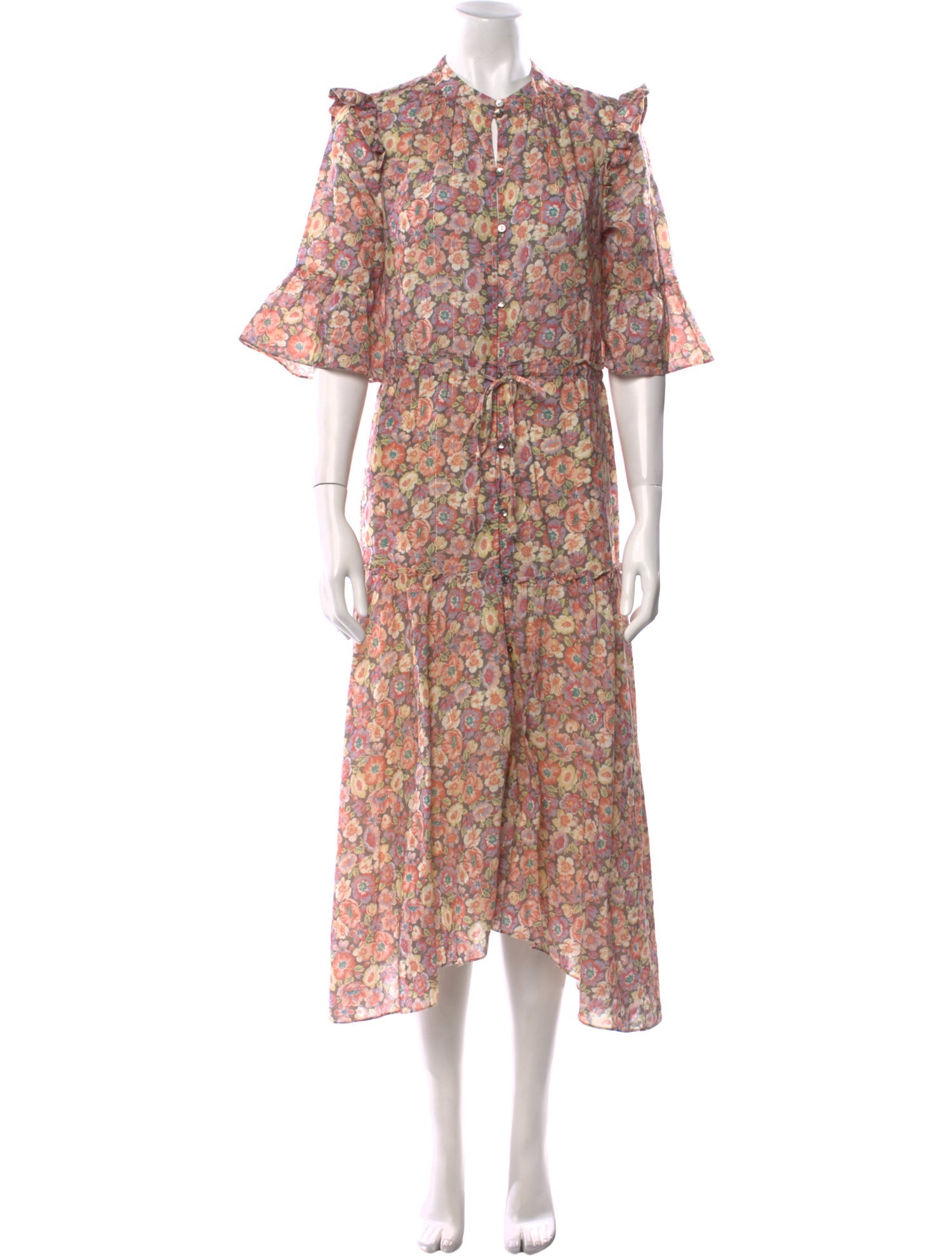 La Vie Rebecca Taylor Floral Print Long Dress