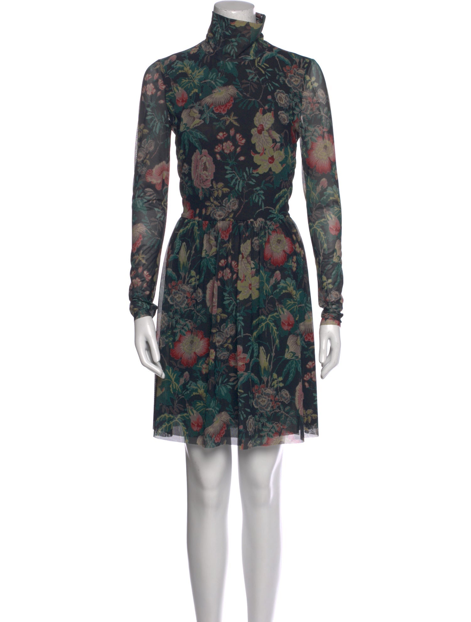 La Vie Rebecca Taylor Floral Print Mini Dress
