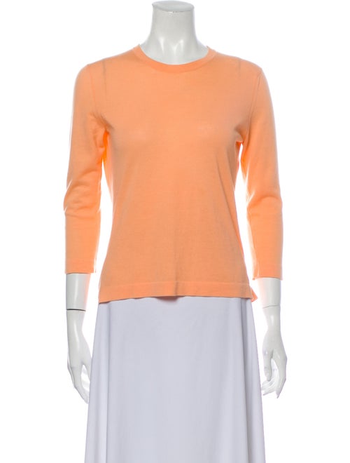 Les Copains Crew Neck Sweater Orange