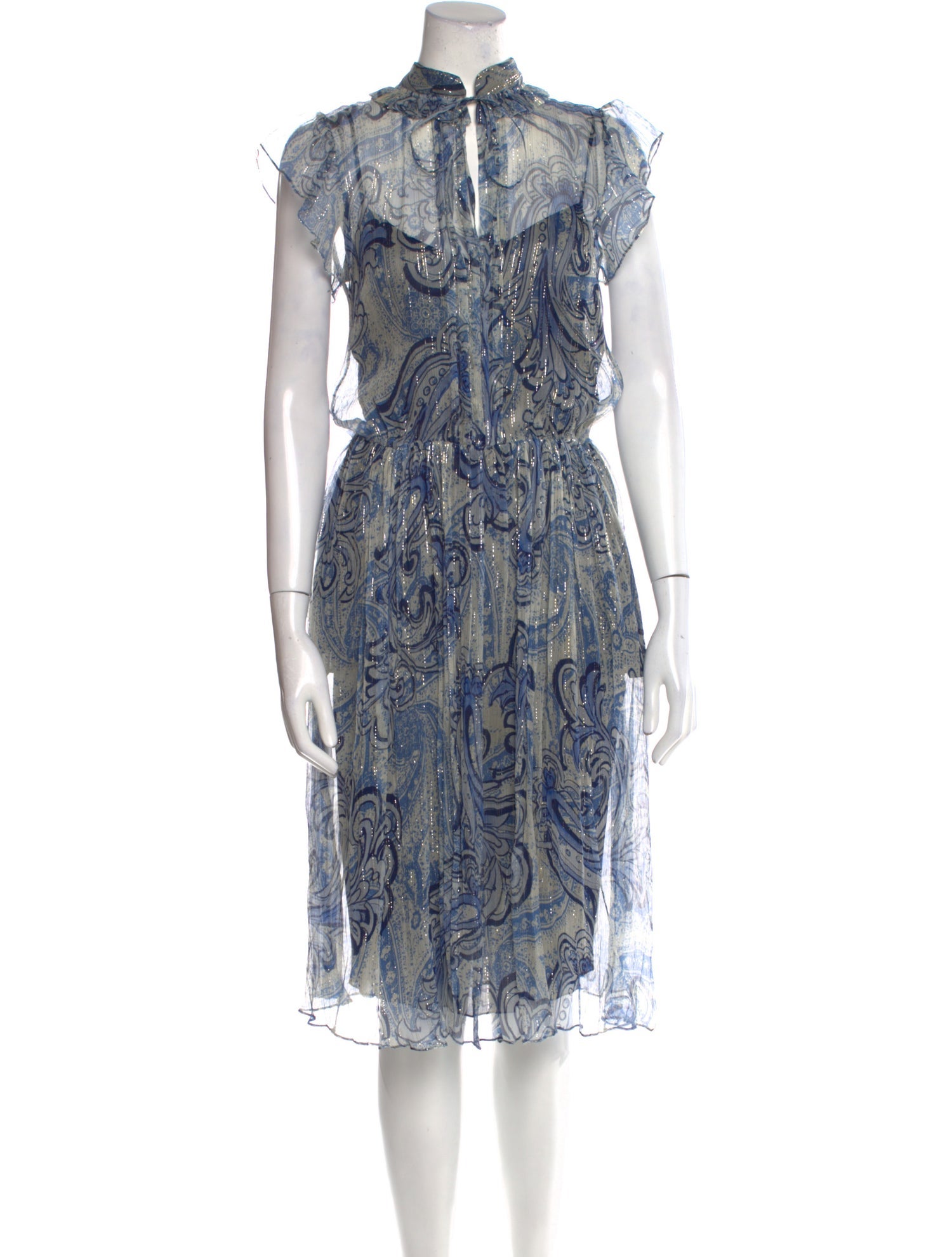 Les Copains Silk Midi Length Dress w/ Tags