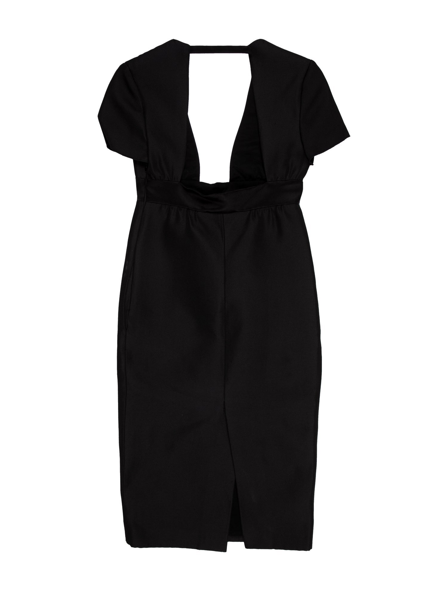 Les Copains Plunge Neckline Midi Length Dress