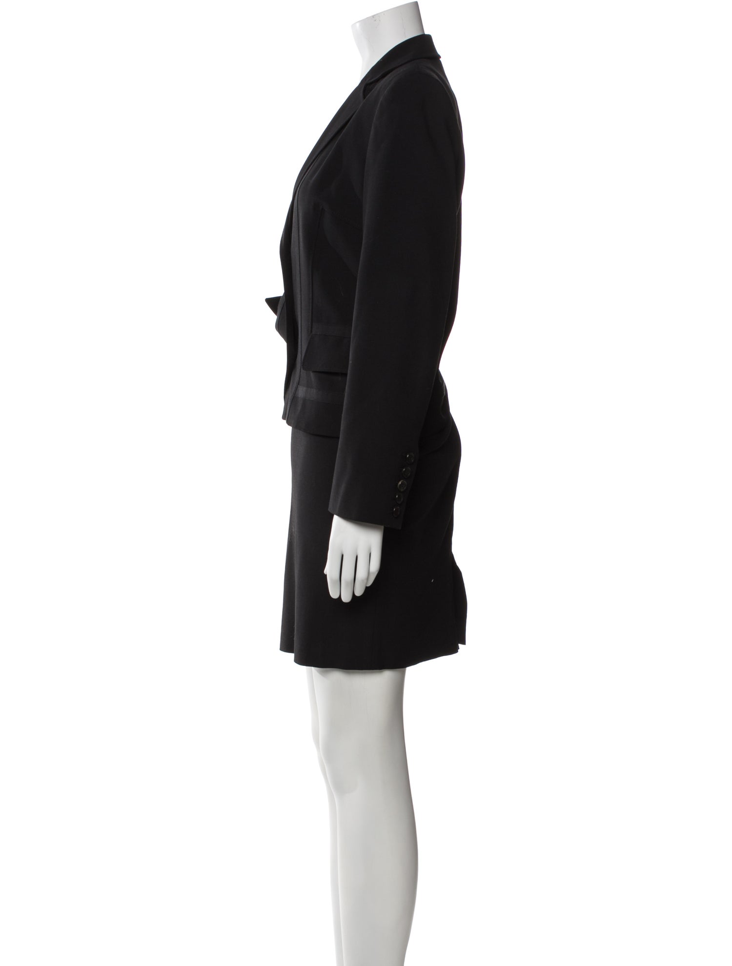 Les Copains Striped Skirt Suit
