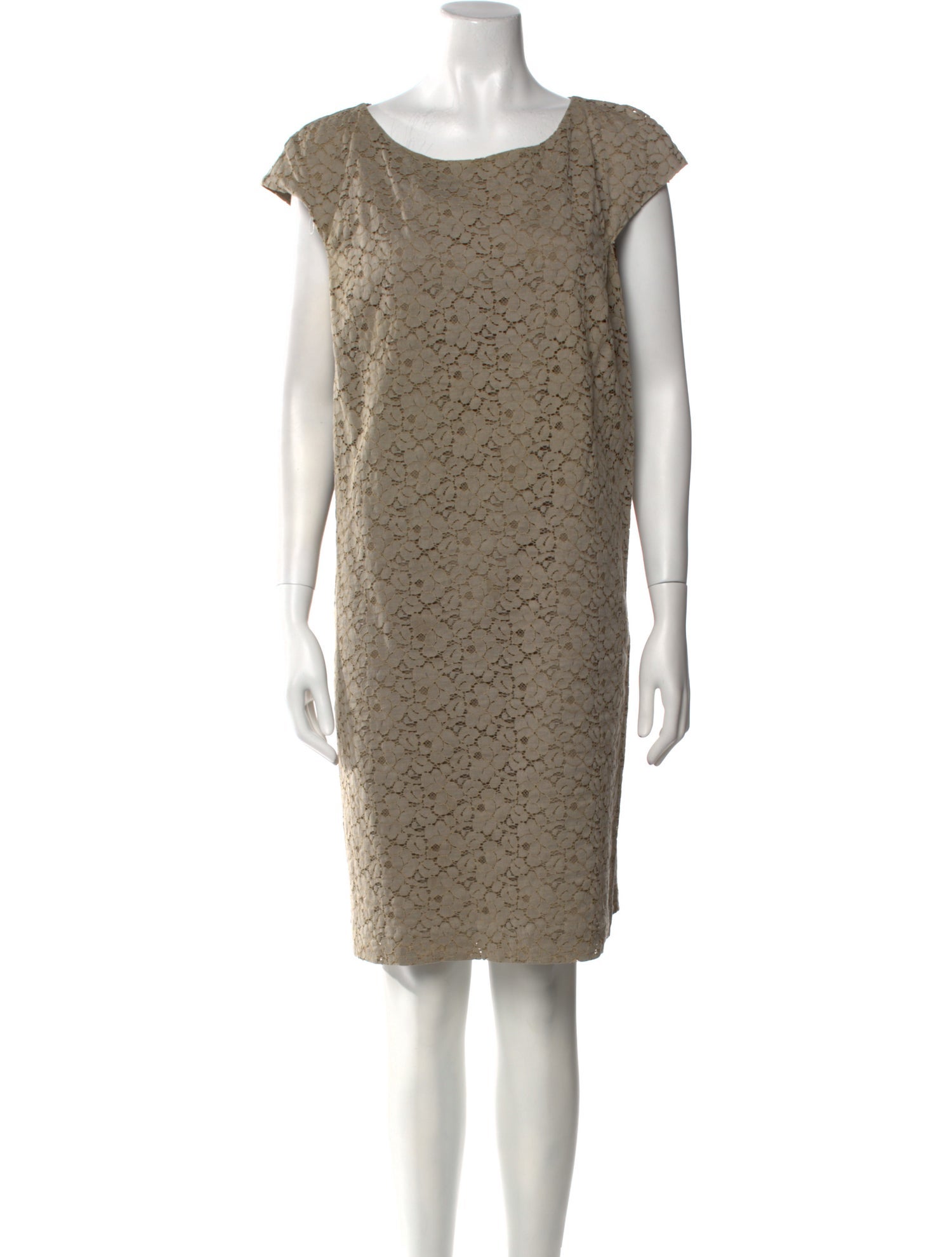 Les Copains Bateau Neckline Knee-Length Dress