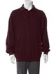 Les Copains Collar Long Sleeve Polo Sweater