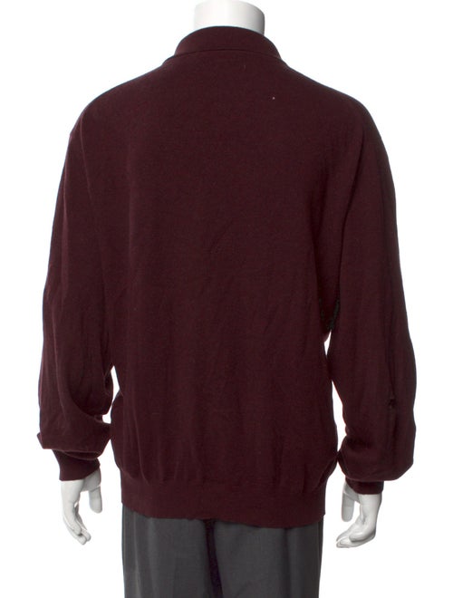 Les Copains Collar Long Sleeve Polo Sweater