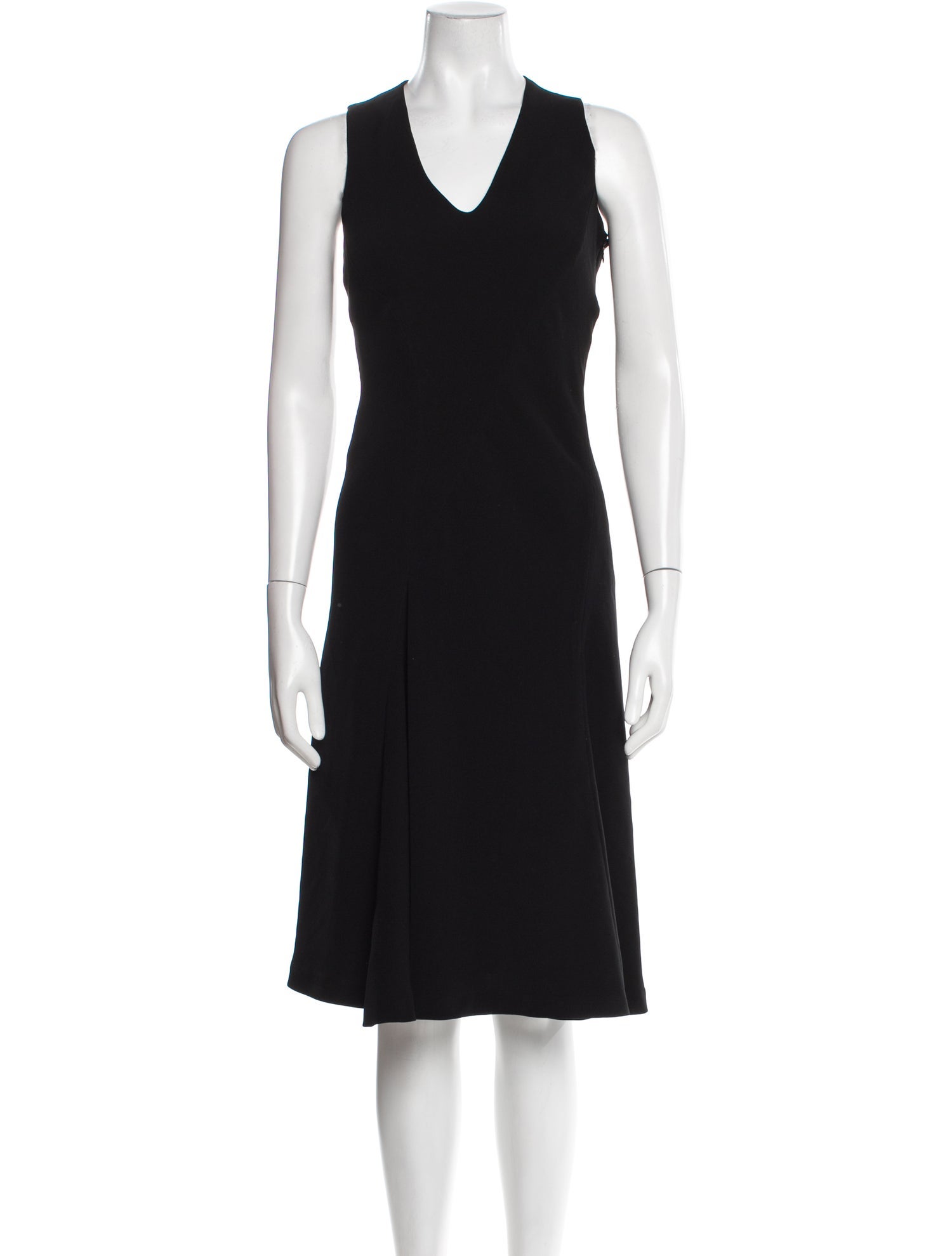 Les Copains V-Neck Midi Length Dress