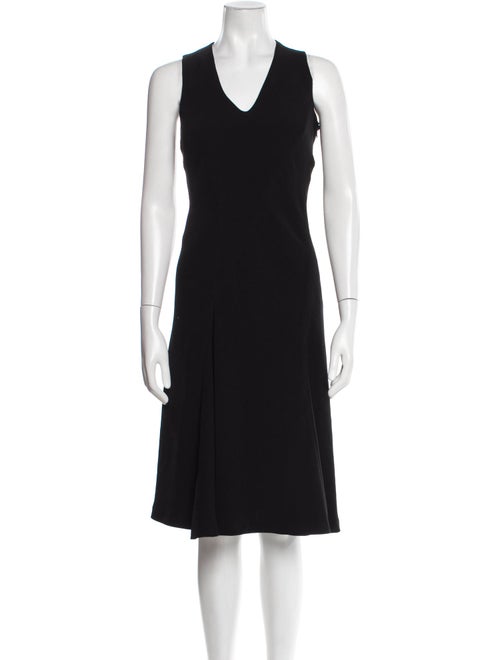 Les Copains V-Neck Midi Length Dress