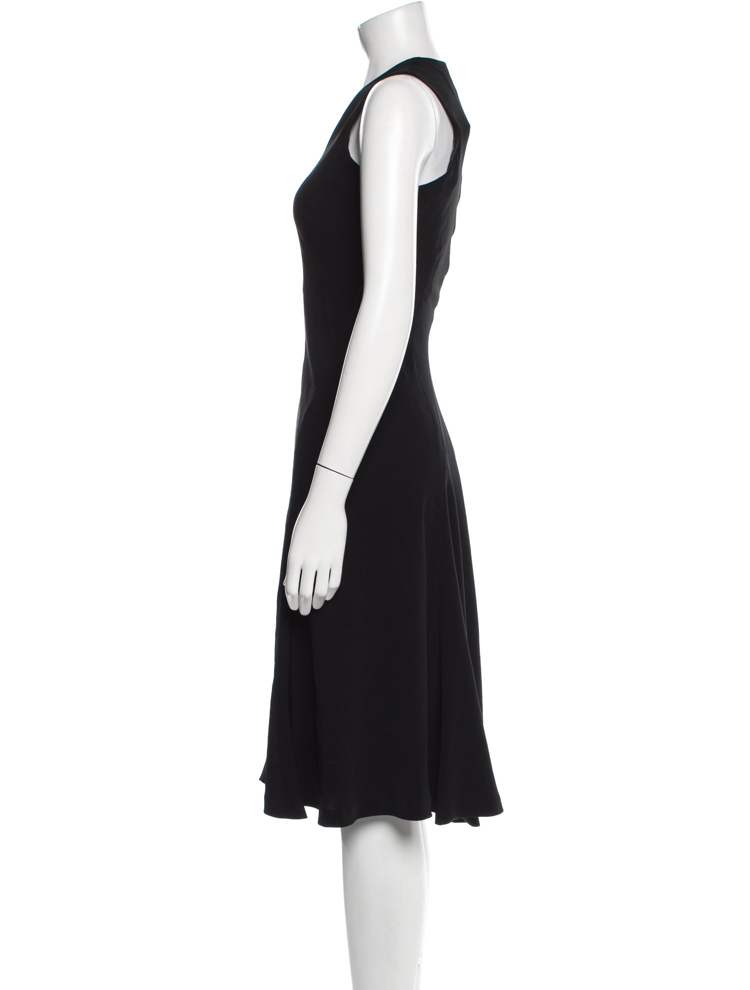 Les Copains V-Neck Midi Length Dress