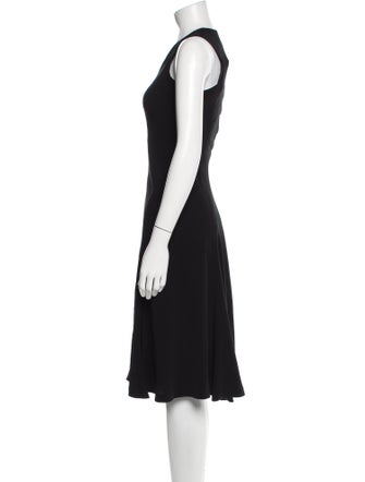 Les Copains V-Neck Midi Length Dress