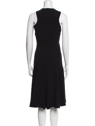 Les Copains V-Neck Midi Length Dress
