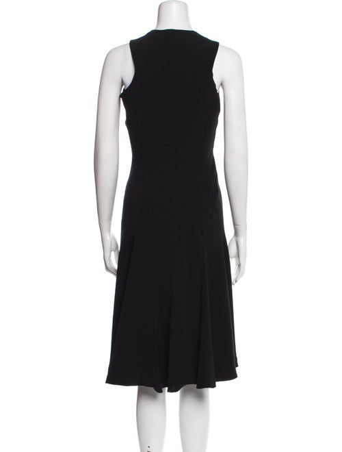 Les Copains V-Neck Midi Length Dress