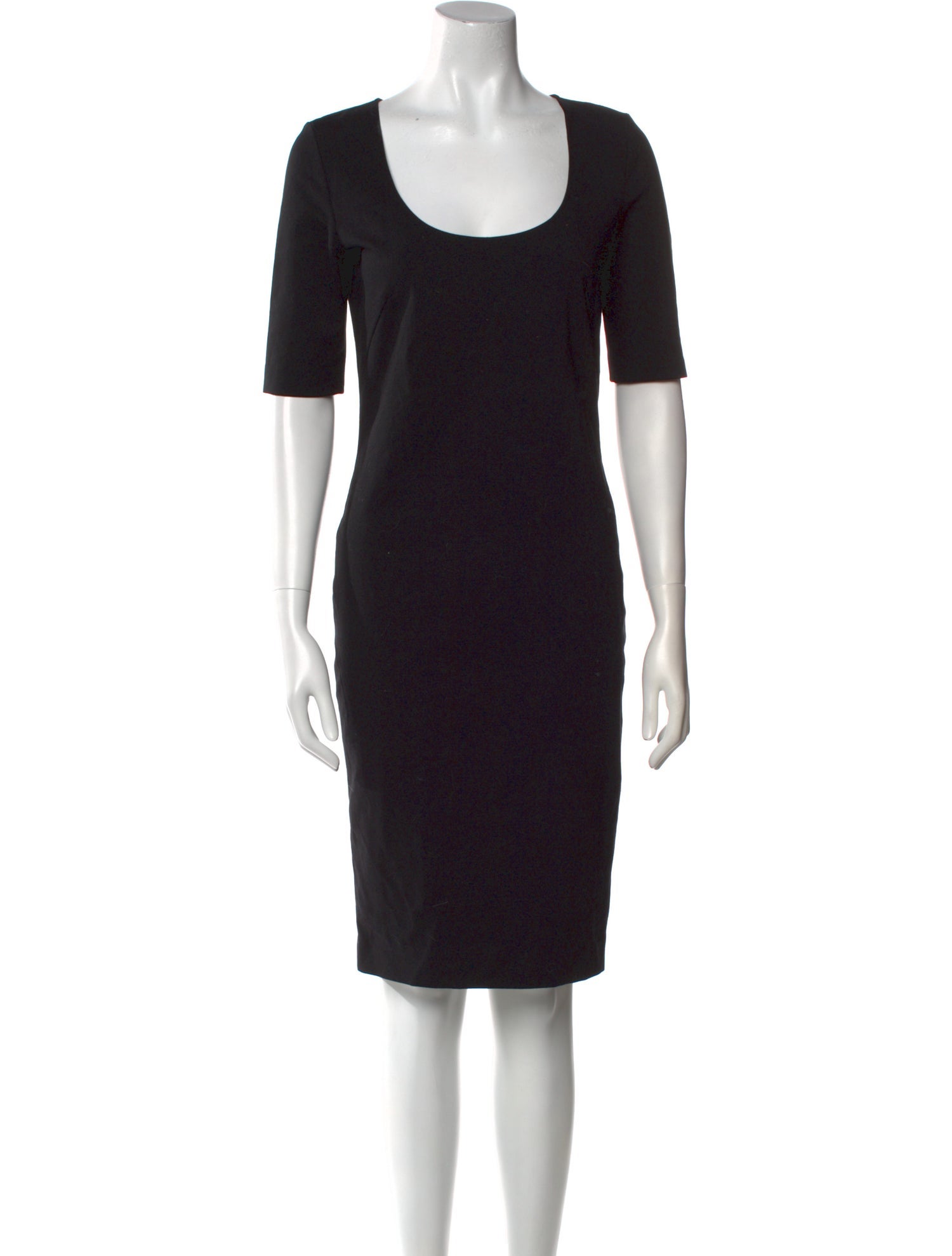 Les Copains Scoop Neck Knee-Length Dress