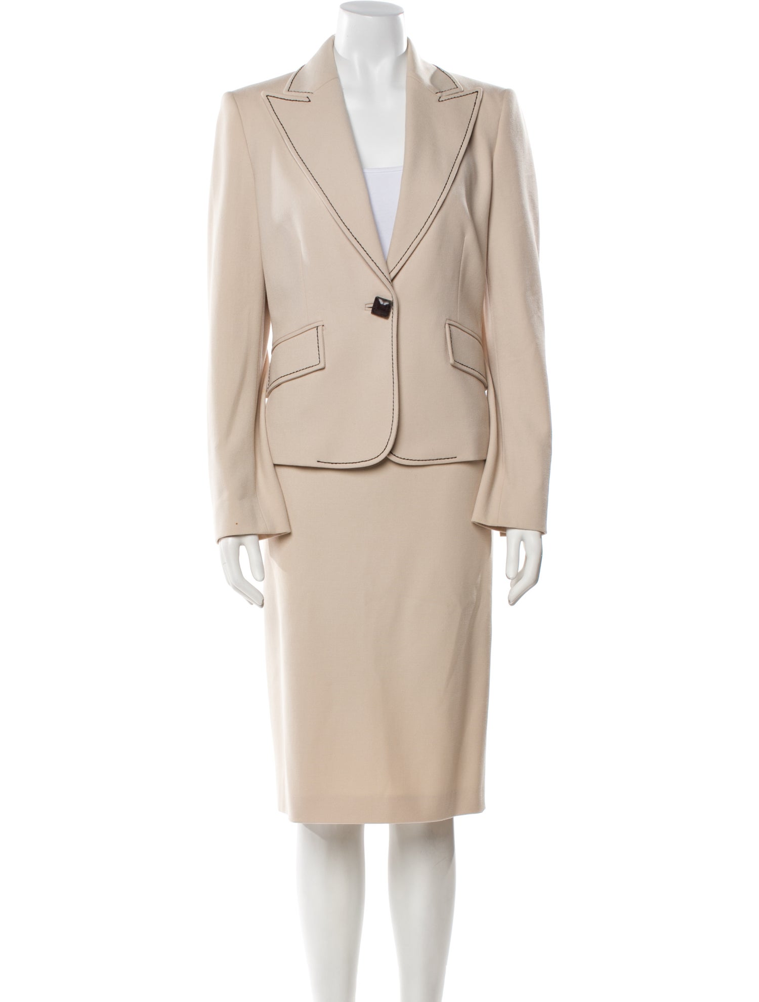 Les Copains Virgin Wool Skirt Set