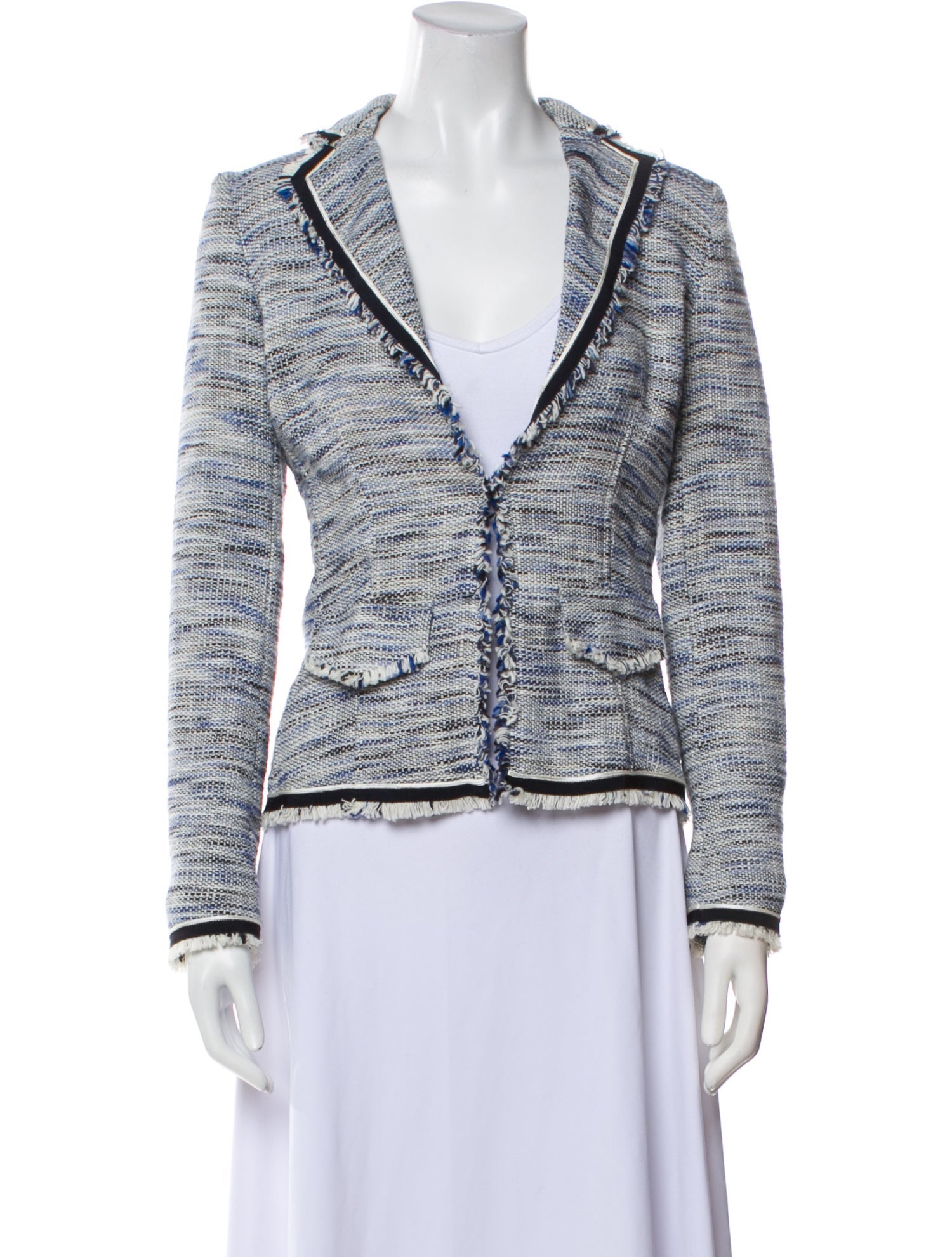 Les Copains Tweed Pattern Blazer