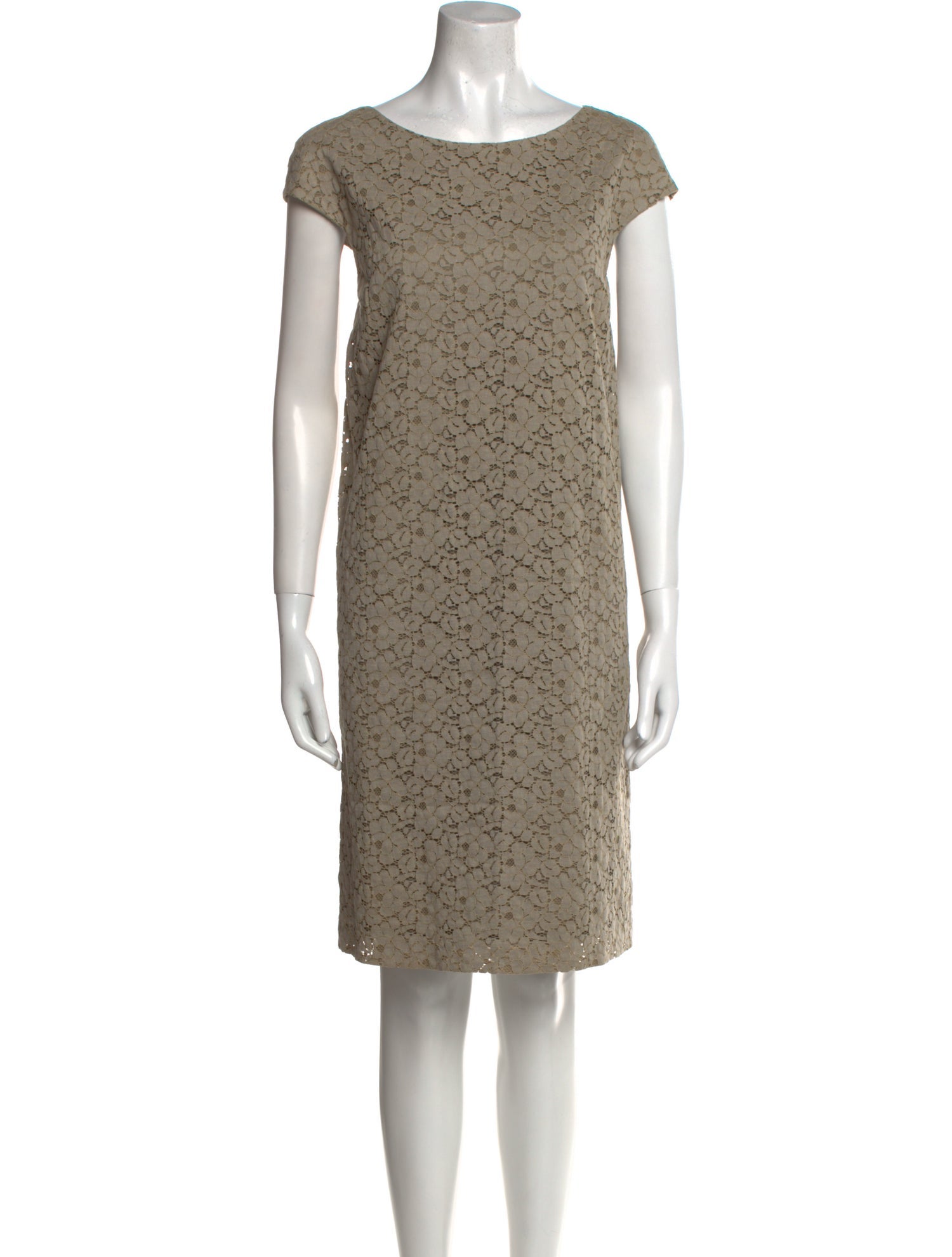 Les Copains Lace Pattern Knee-Length Dress