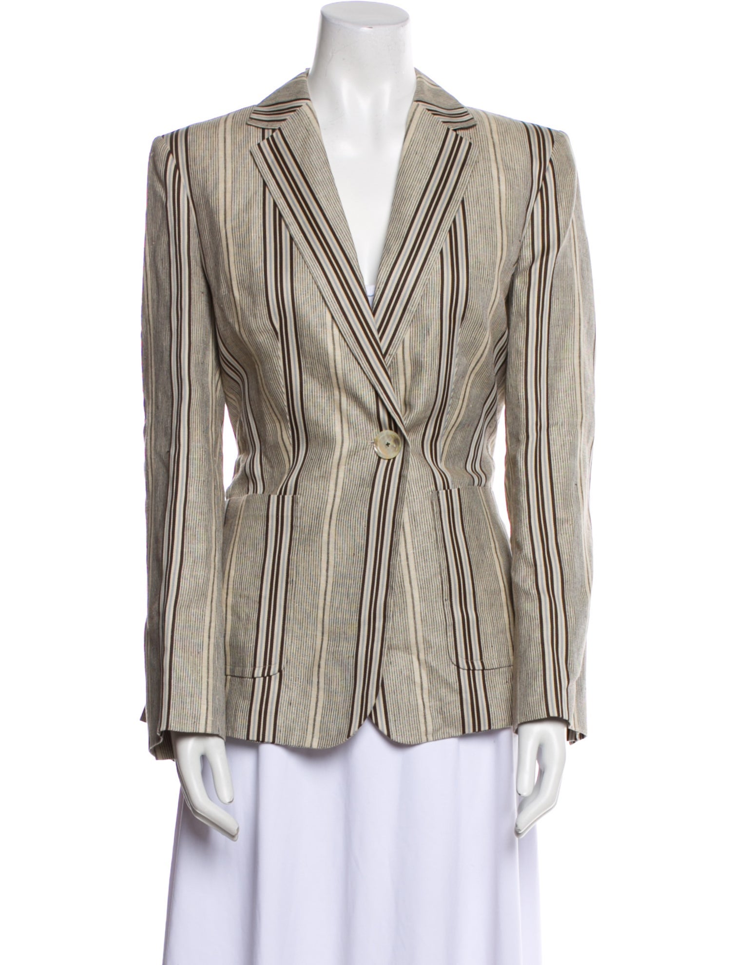 Les Copains Striped Blazer