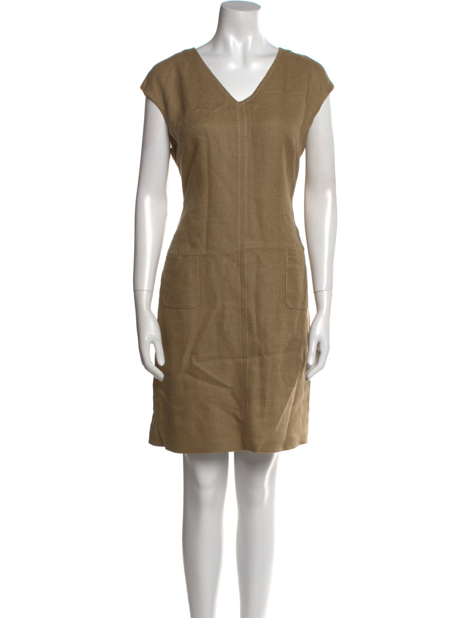 Les Copains Linen Knee-Length Dress