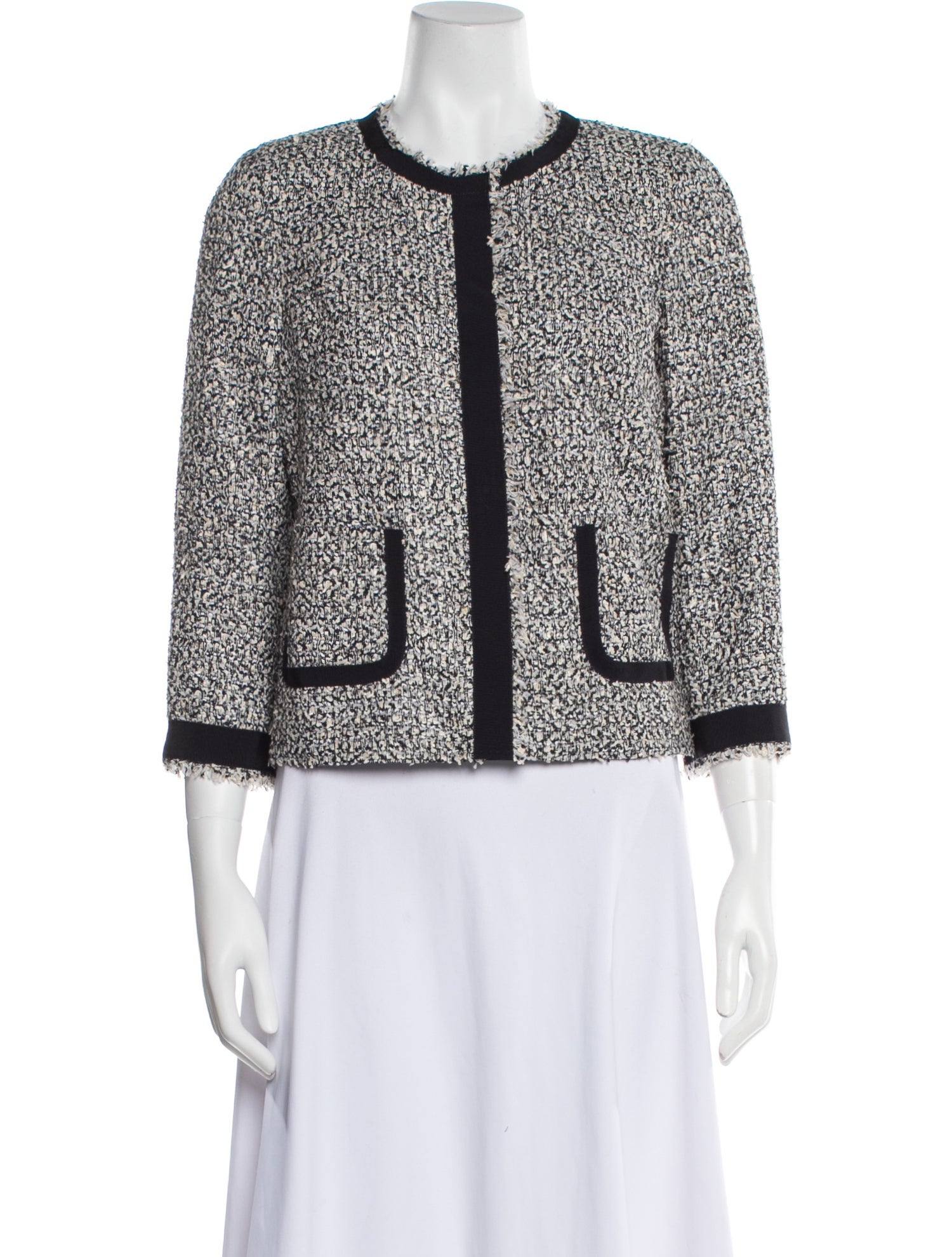 Les Copains Nylon Tweed Pattern Evening Jacket