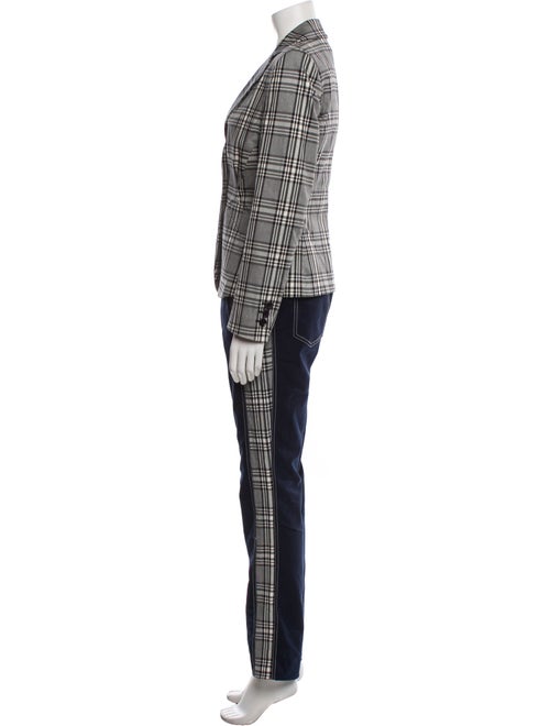 Les Copains Plaid Print Pantsuit