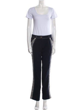 Les Copains Plaid Print Pantsuit