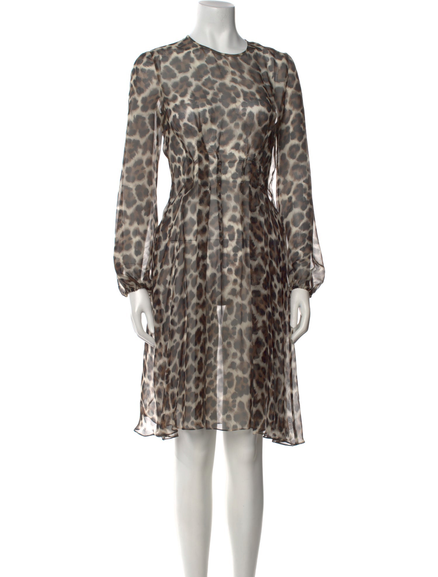 Les Copains Silk Midi Length Dress