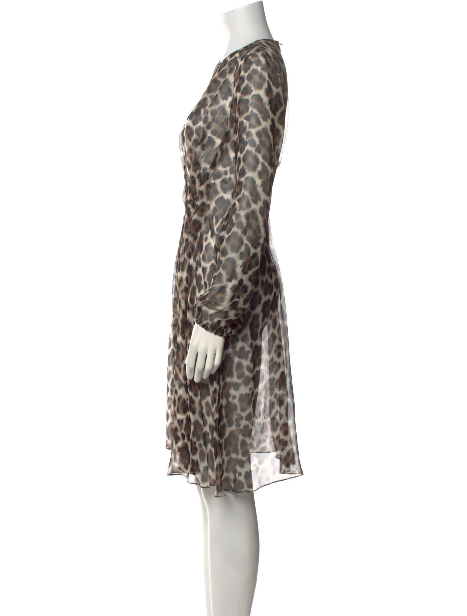 Les Copains Silk Midi Length Dress