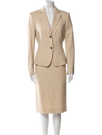 Les Copains Virgin Wool Skirt Suit