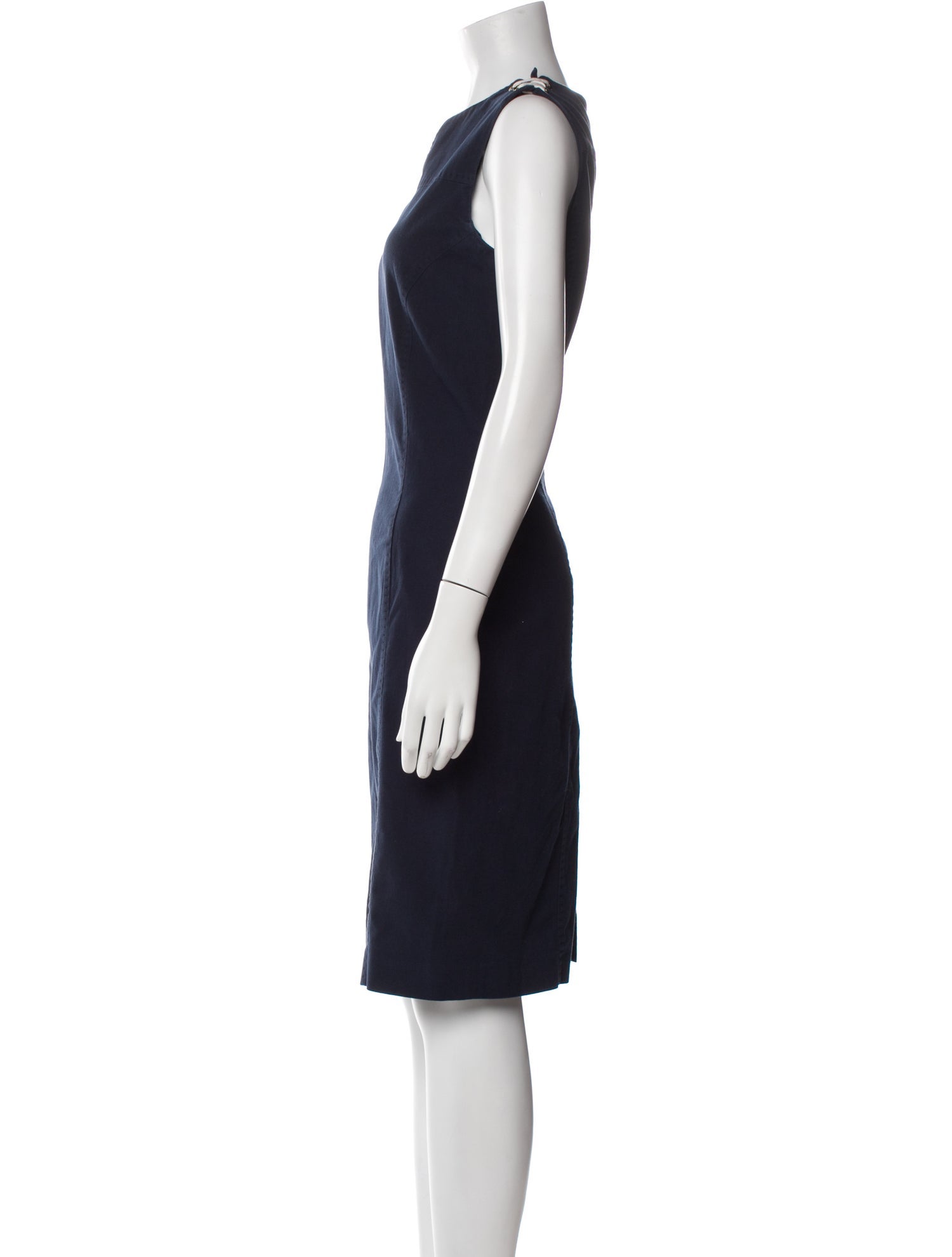 Les Copains V-Neck Knee-Length Dress
