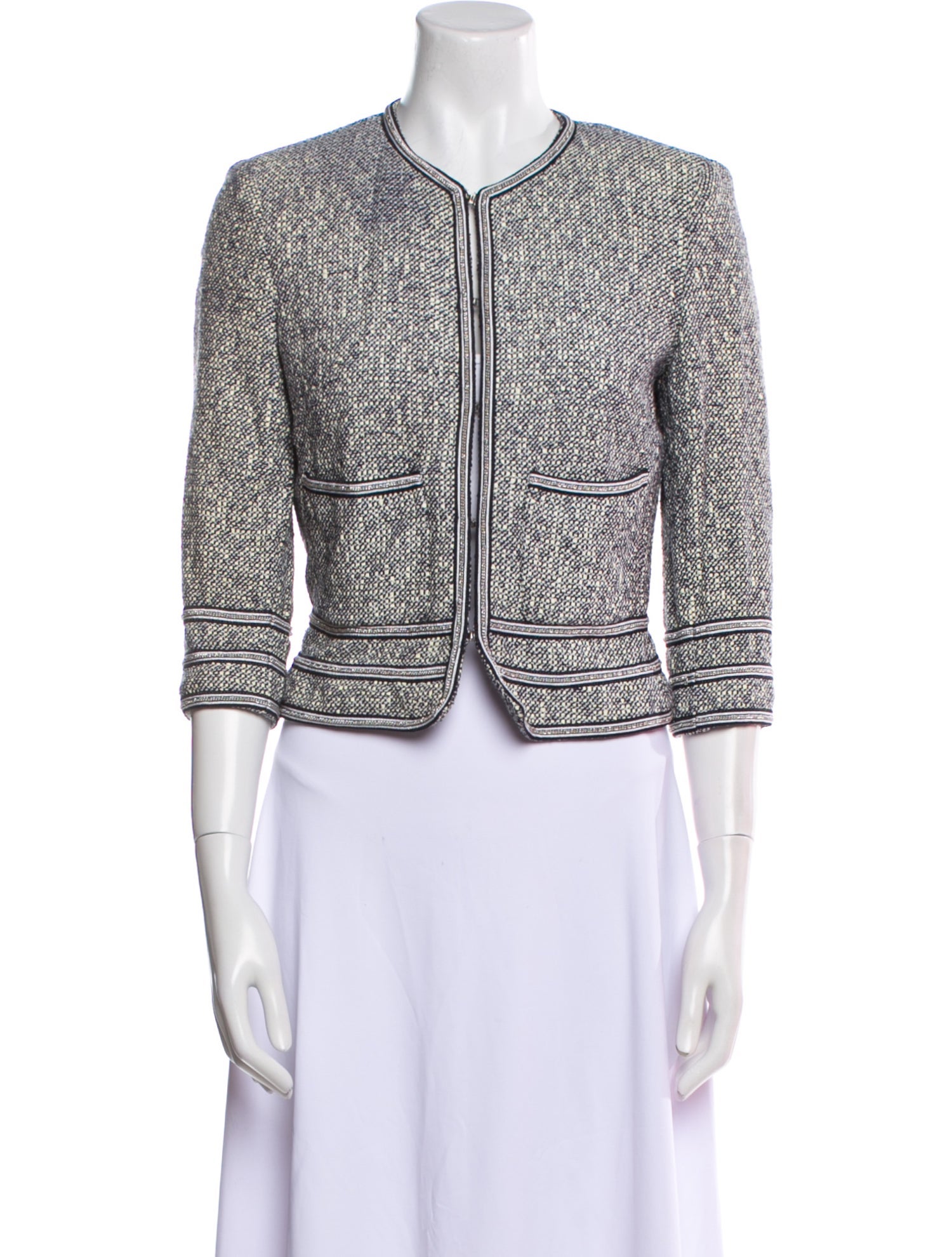 Les Copains Tweed Pattern Evening Jacket