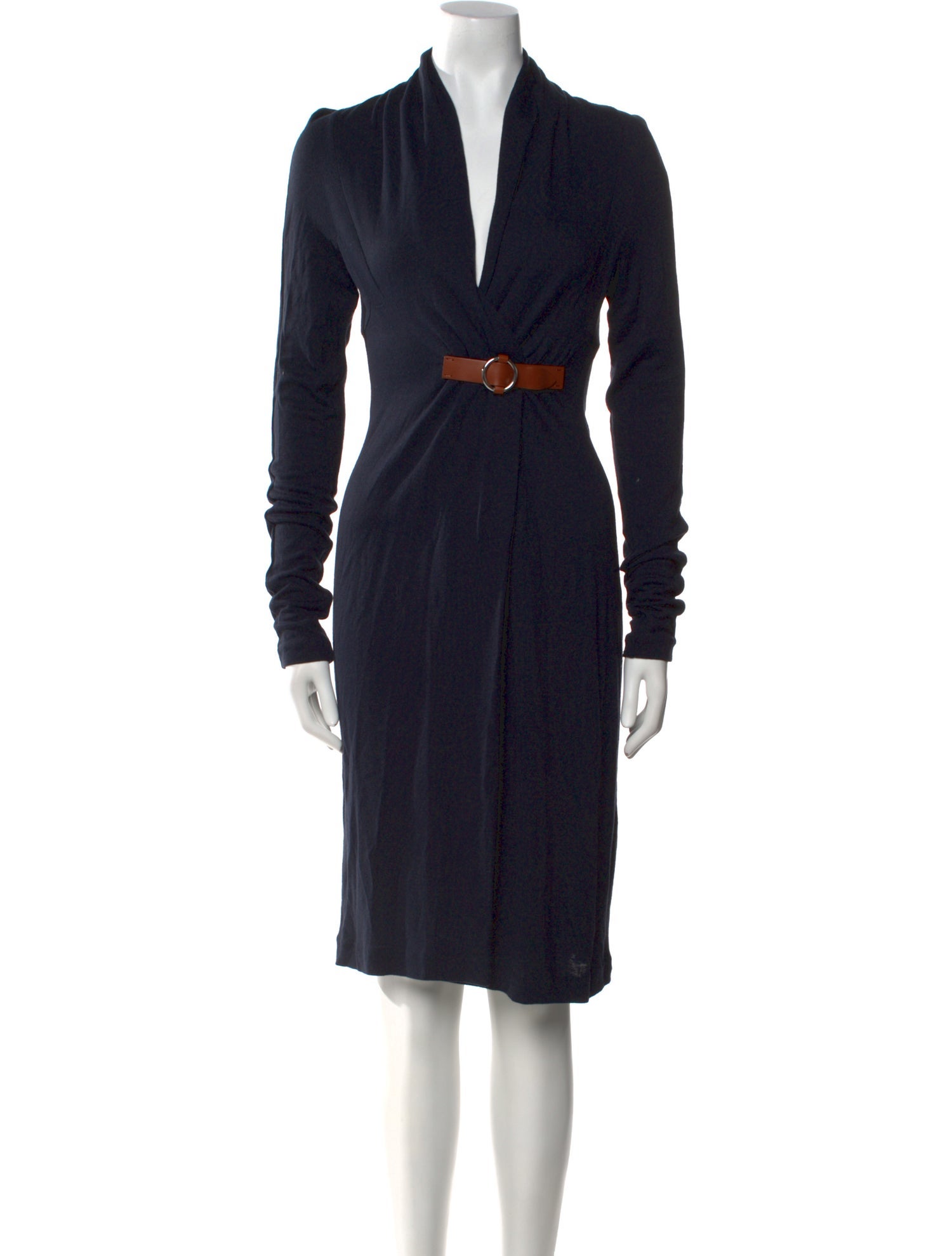 Les Copains V-Neck Knee-Length Dress