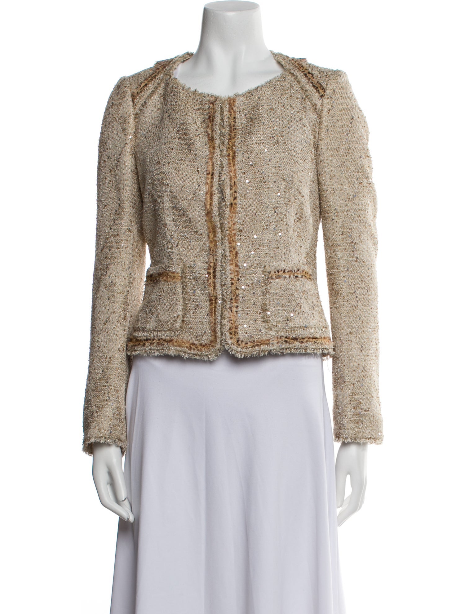 Les Copains Tweed Pattern Jacket