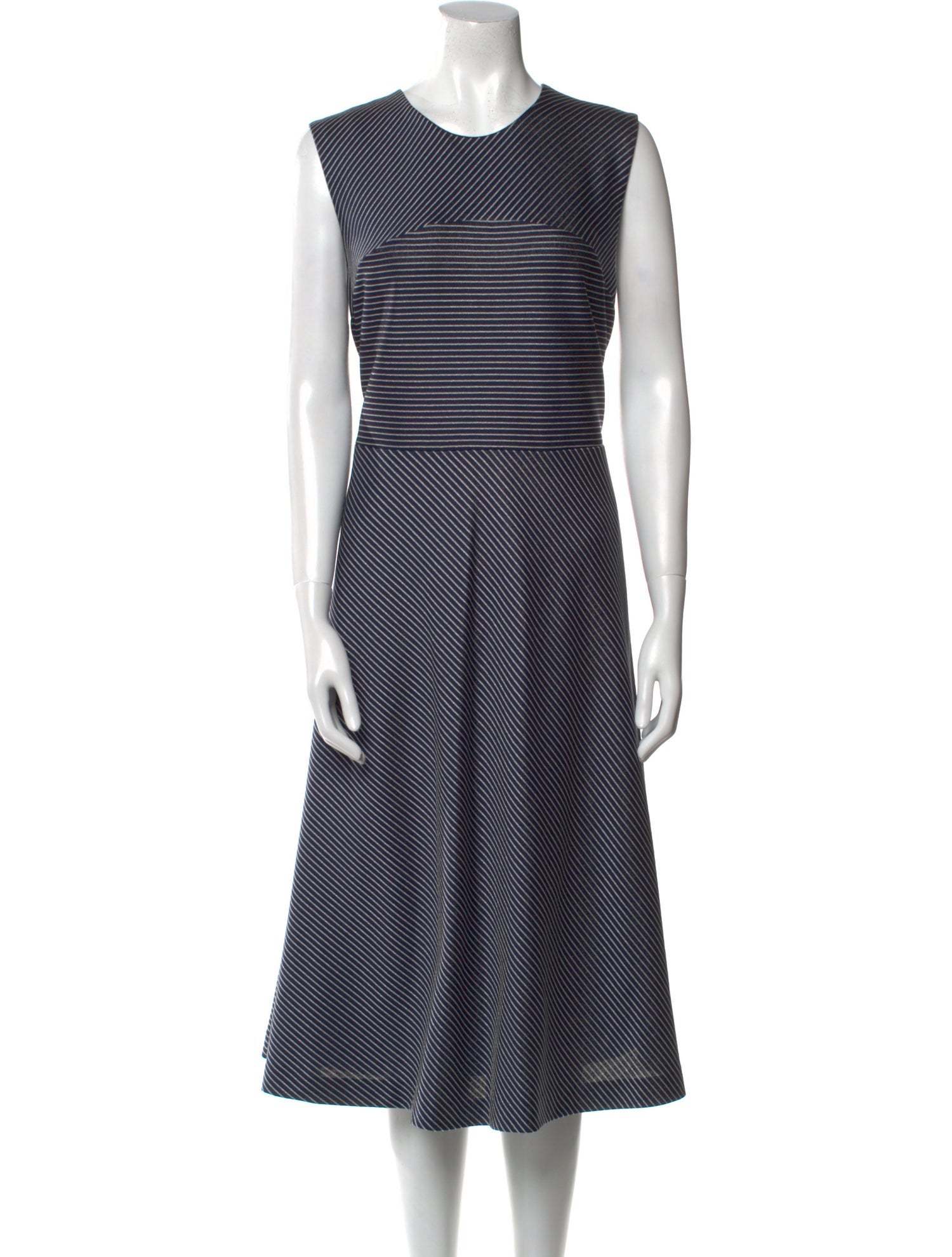 Les Copains Striped Midi Length Dress w/ Tags