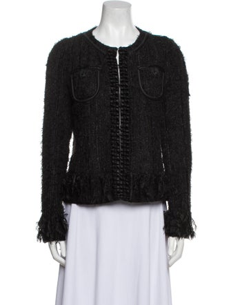 Les Copains Tweed Pattern Evening Jacket