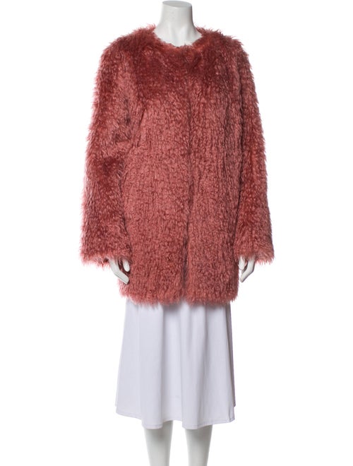 Les Copains Mohair Faux Fur Jacket