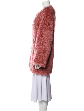Les Copains Mohair Faux Fur Jacket